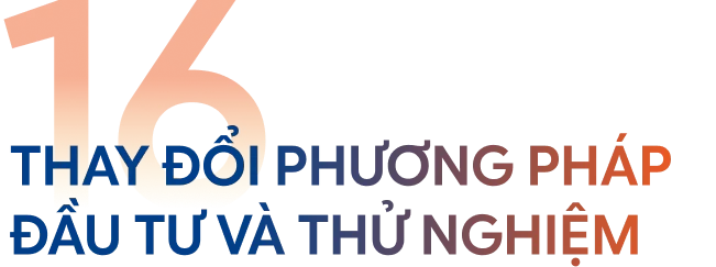 Thay đổi phương pháp đầu tư và thử nghiệm