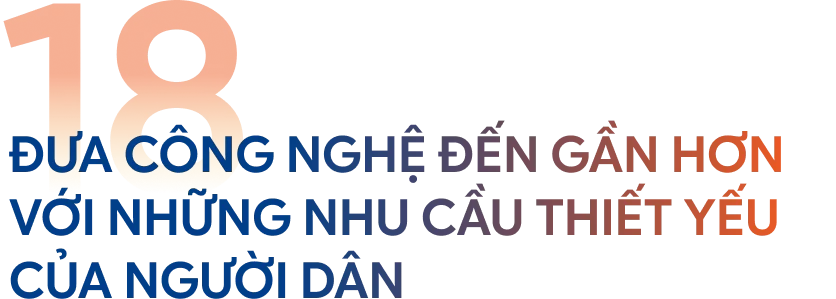 Đưa công nghệ đến gần hơn với những nhu cầu thiết yếu của người dân