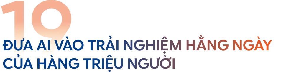 Đưa AI vào trải nghiệm hằng ngày của hàng triệu người