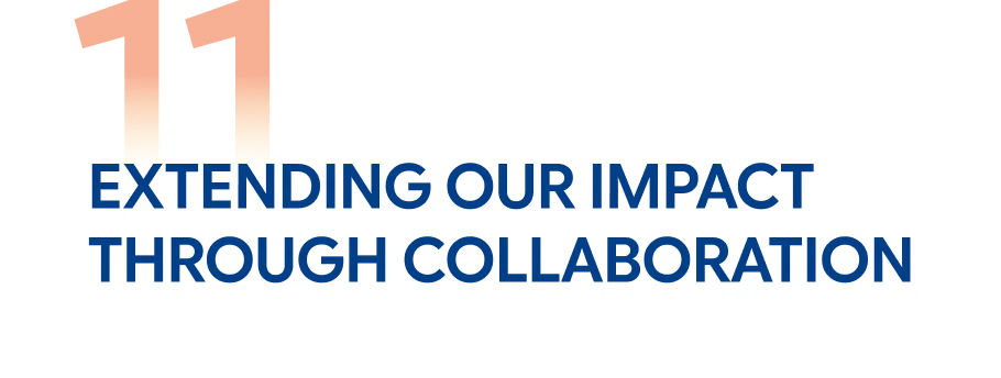 Extending our impact through collaboration