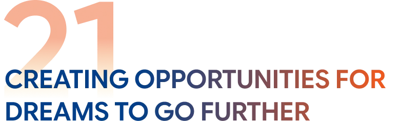 Creating opportunities for dreams to go further