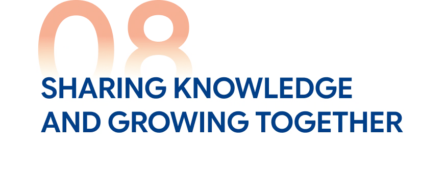 Sharing knowledge and growing together